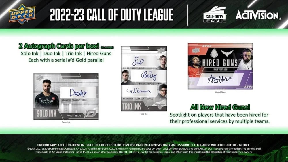 2023 Upper Deck CALL OF DUTY LEAGUE Hobby Box