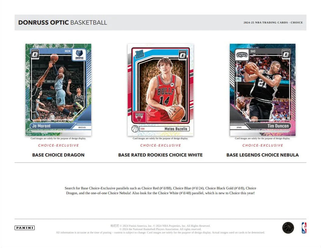 2024-25 NBA Panini Donruss Optic Choice  Basketball Box