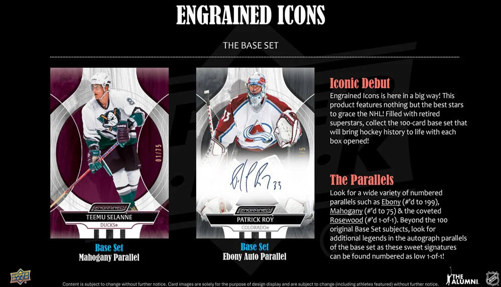 2024-25 UD ENGRAINED ICONS Hockey Upper Deck Hobby Box