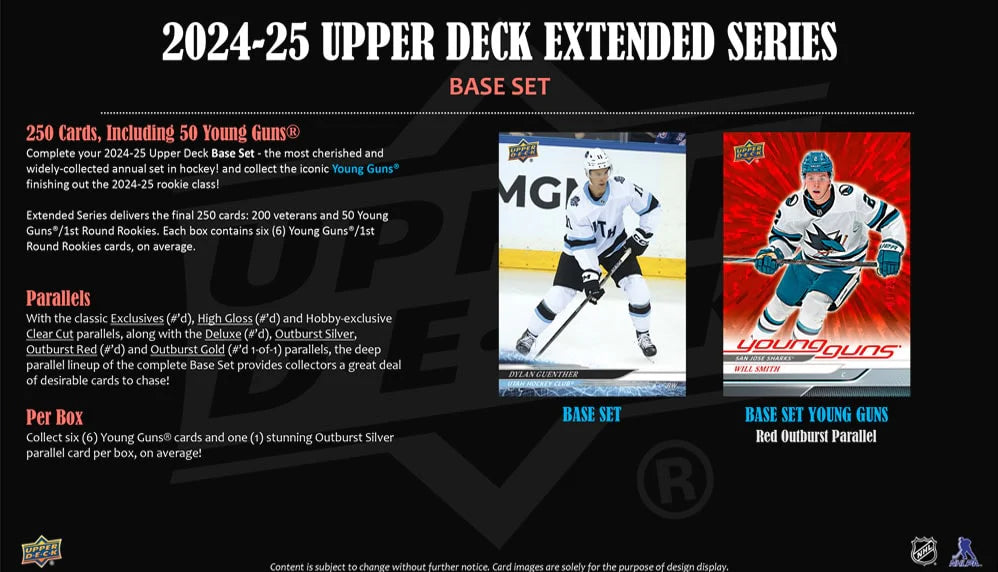 2024-25 Upper Deck UD Extended Series  Hockey Hobby Box