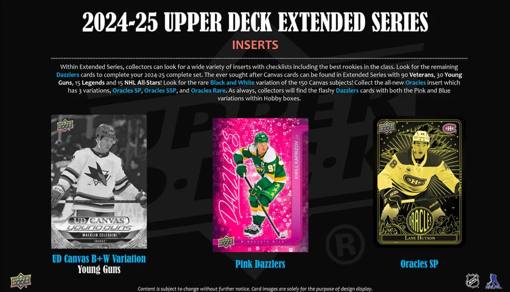 2024-25 Upper Deck UD Extended Series  Hockey Hobby Box