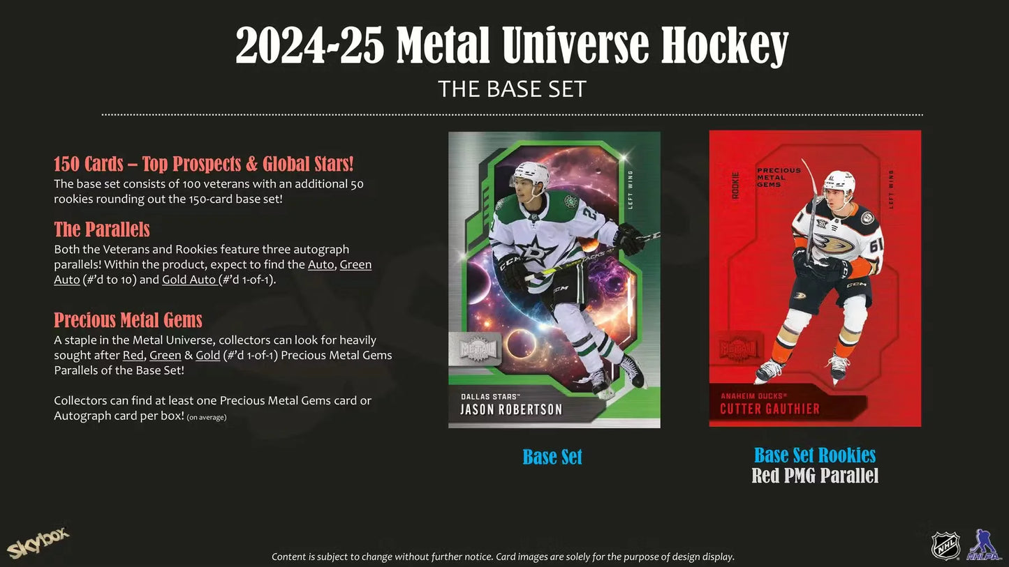 2024-25  SkyBox Metal Universe Hockey Hobby Box