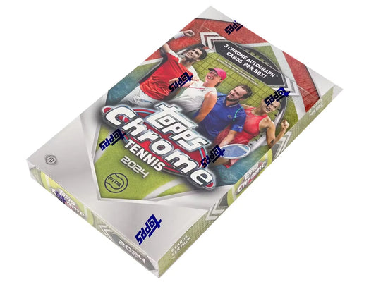 2024 Topps Chrome TENNIS Hobby Box - 3 Autos per Box