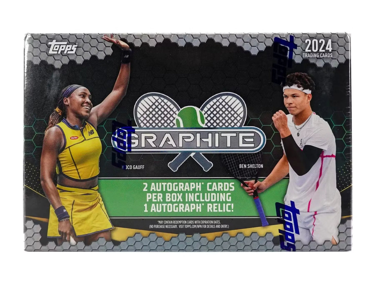 2024 Topps Graphite TENNIS Hobby Box - 2 Autos per Box