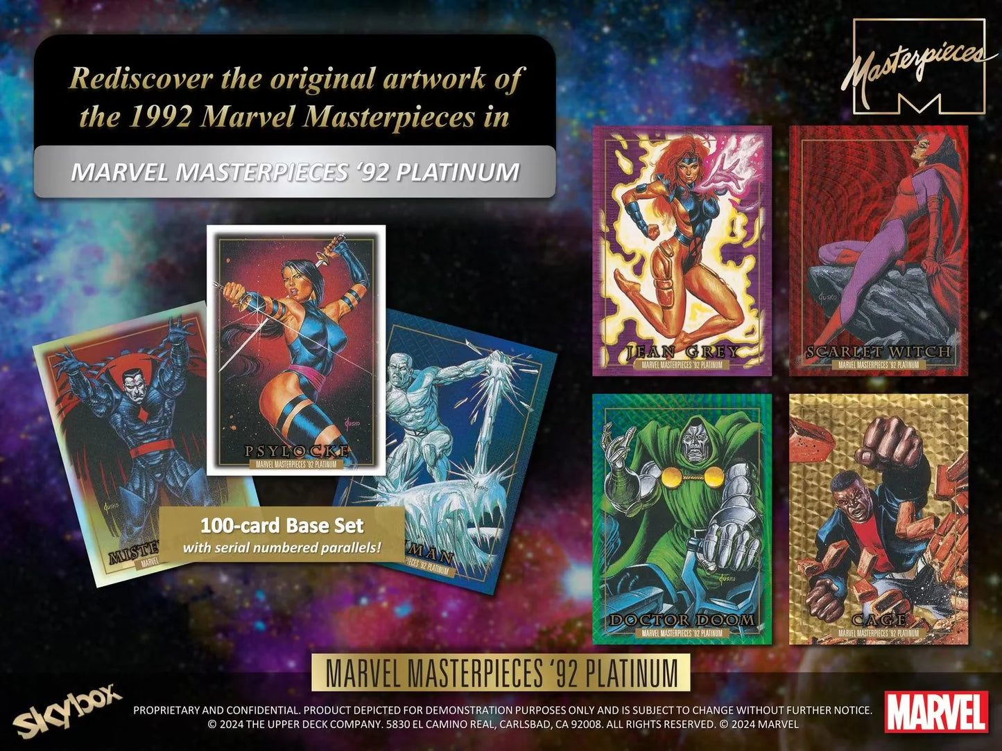 2024 Skybox Marvel Masterpieces 1992 '92 Platinum Hobby Box
