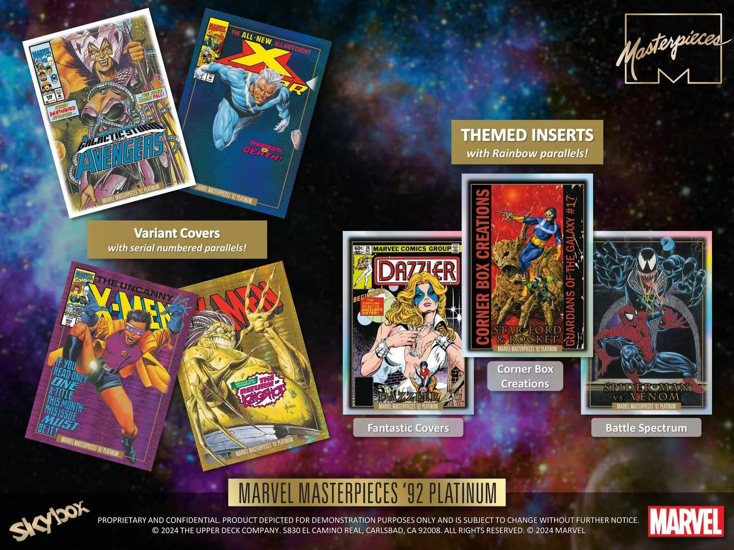 2024 Skybox Marvel Masterpieces 1992 '92 Platinum Hobby Box