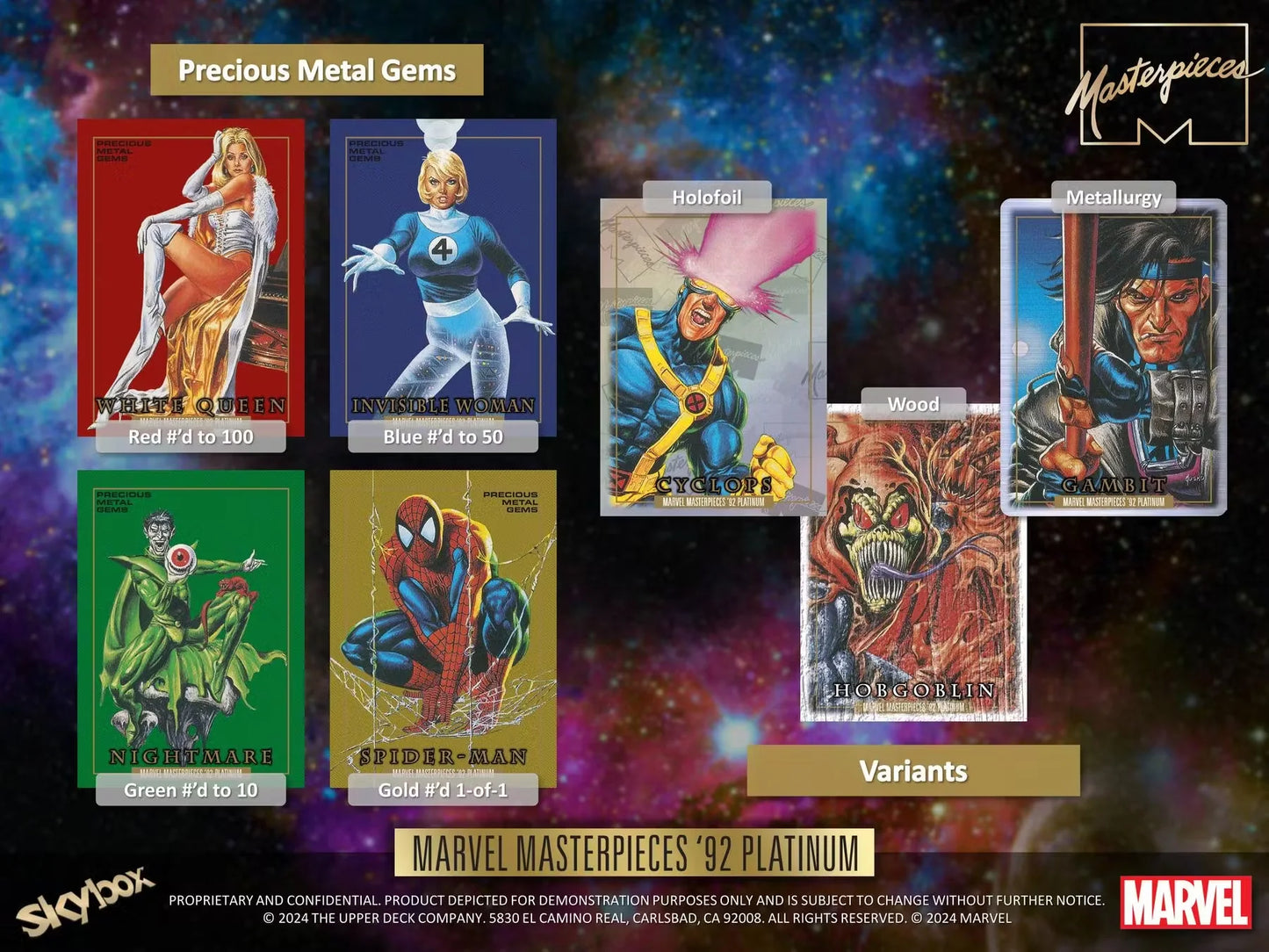 2024 Skybox Marvel Masterpieces 1992 '92 Platinum Hobby Box