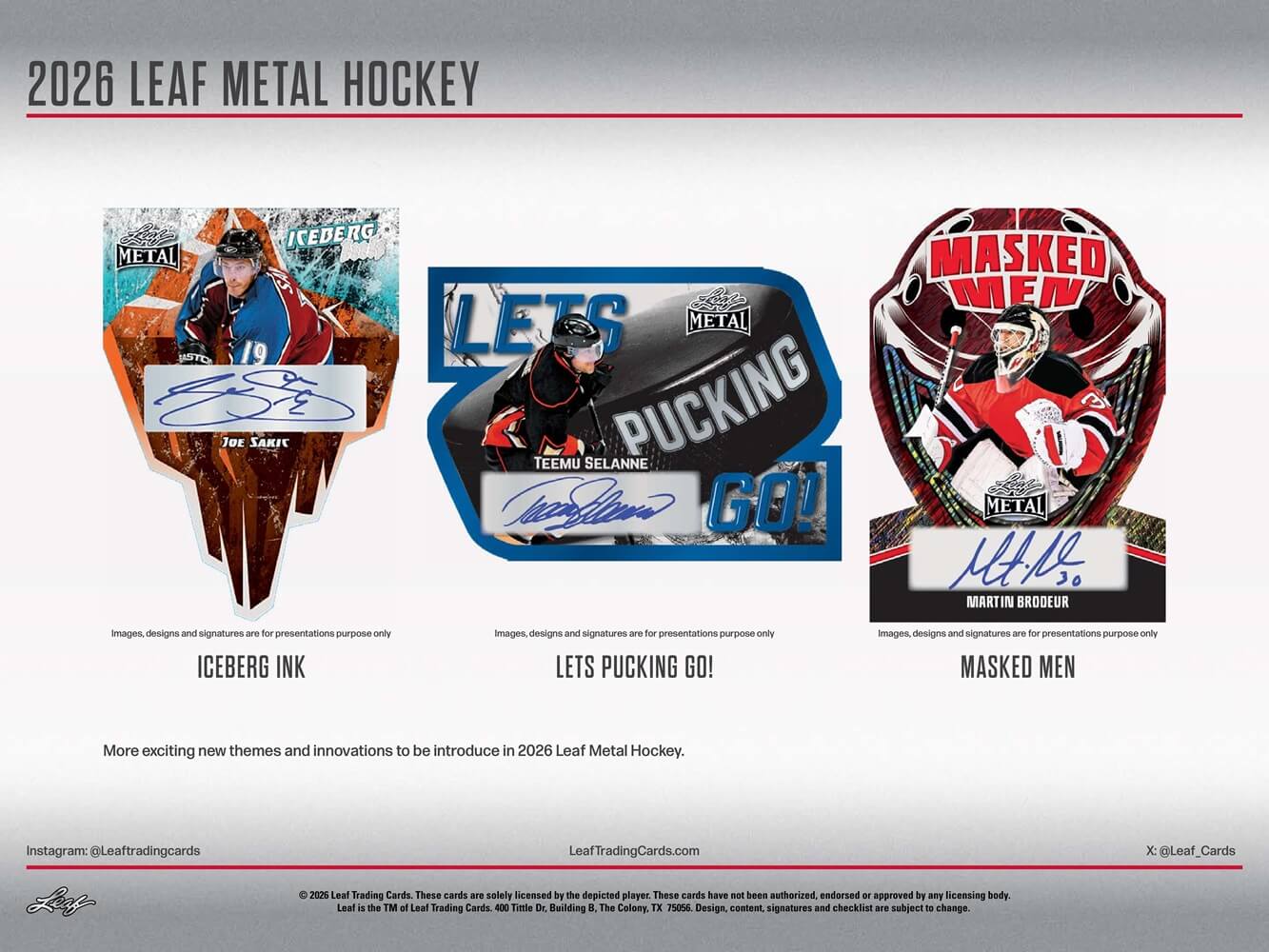 2026 Leaf Metal Legends Hockey Hobby Box