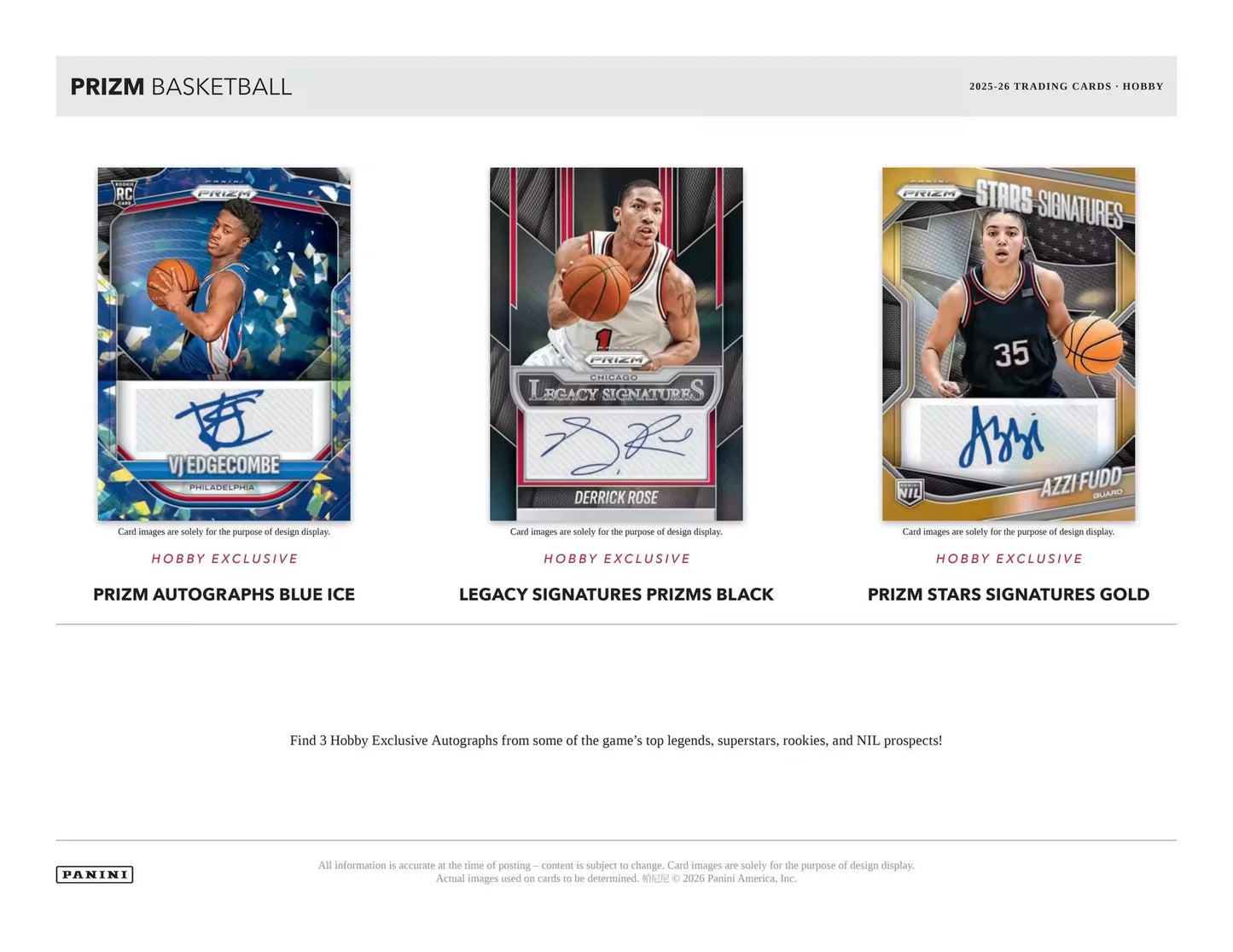 2025-26 Panini Prizm NBA Basketball Hobby Box