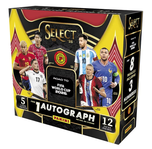 2025-26 Panini Select Road to FIFA World Cup Soccer Hobby International Box