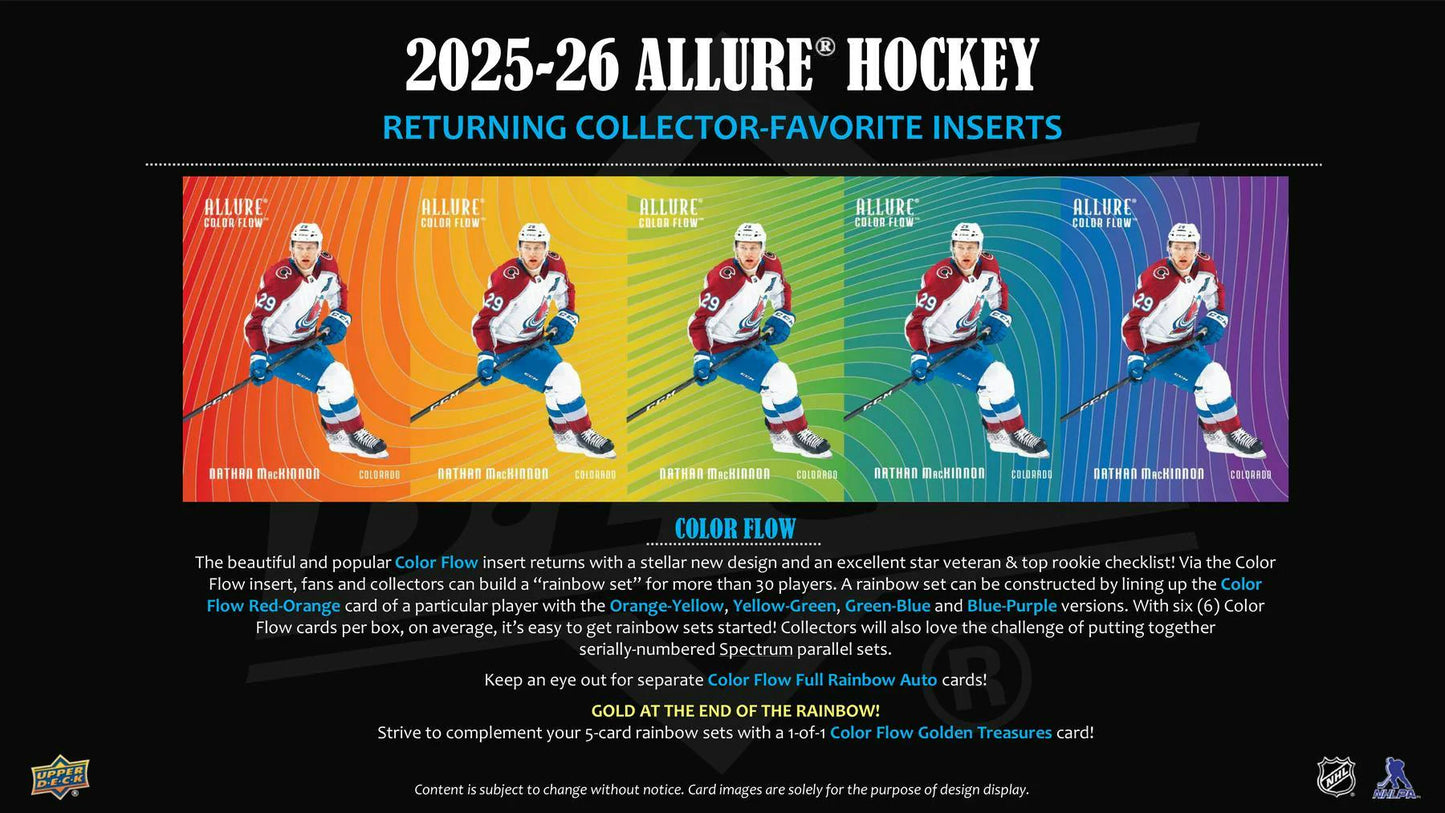 2025-26 UD Allure Hockey Hobby Inner Case (9 Hobby Boxes)
