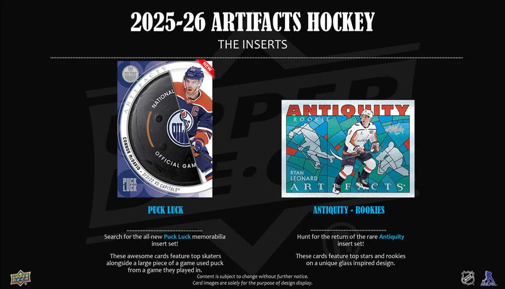 2025-26 UD Artifacts Hockey Hobby Box