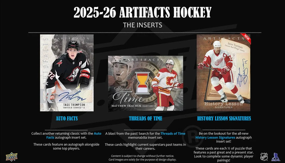 2025-26 UD Artifacts Hockey Hobby Box