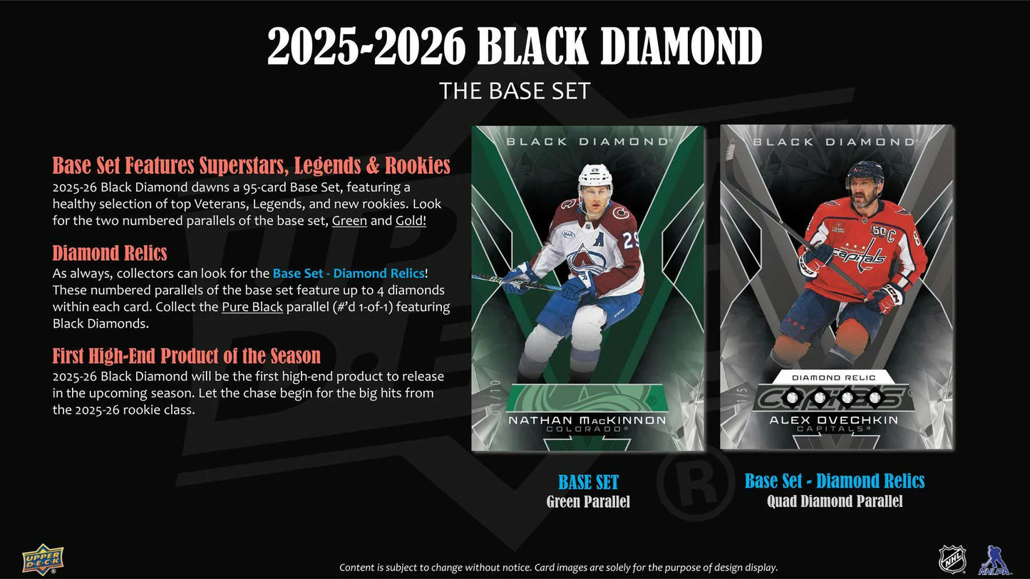 2025-26 UD Black Diamond Hockey Hobby Box