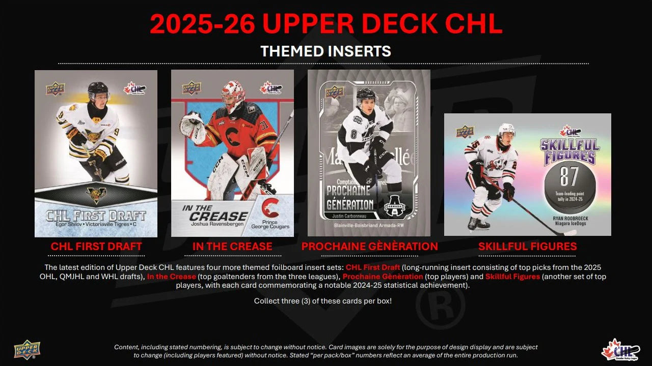 2025-26 Upper Deck CHL Hockey Blaster Box