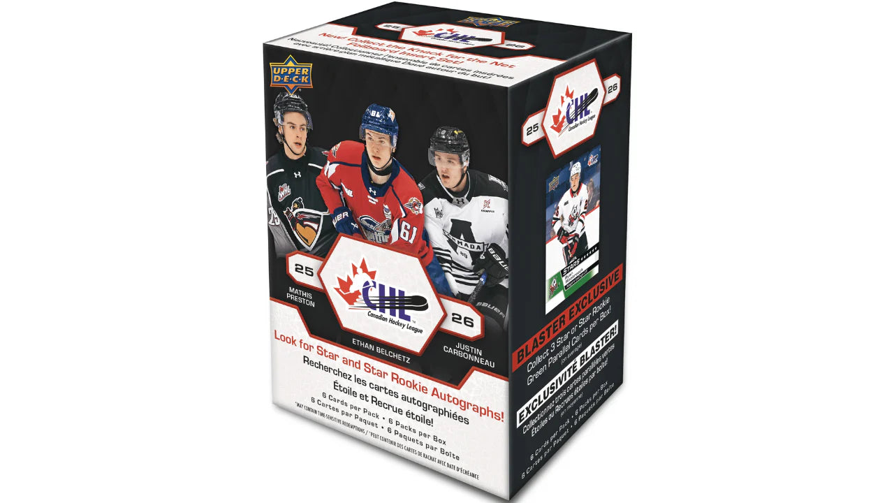 2025-26 Upper Deck CHL Hockey Blaster Box