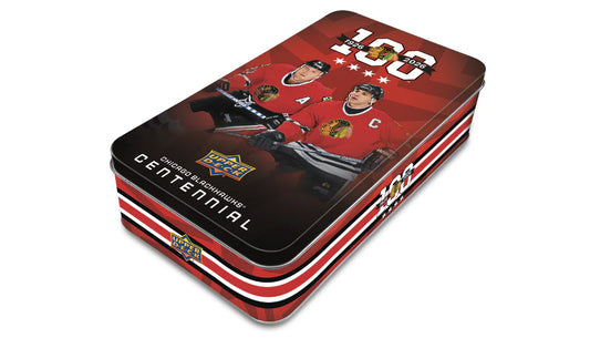 2025-26  Chicago Blackhawks Hockey Centennial Hobby Tin