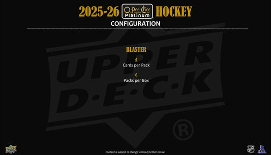 2025-26 O-Pee-Chee Platinum Hockey Hobby Blaster