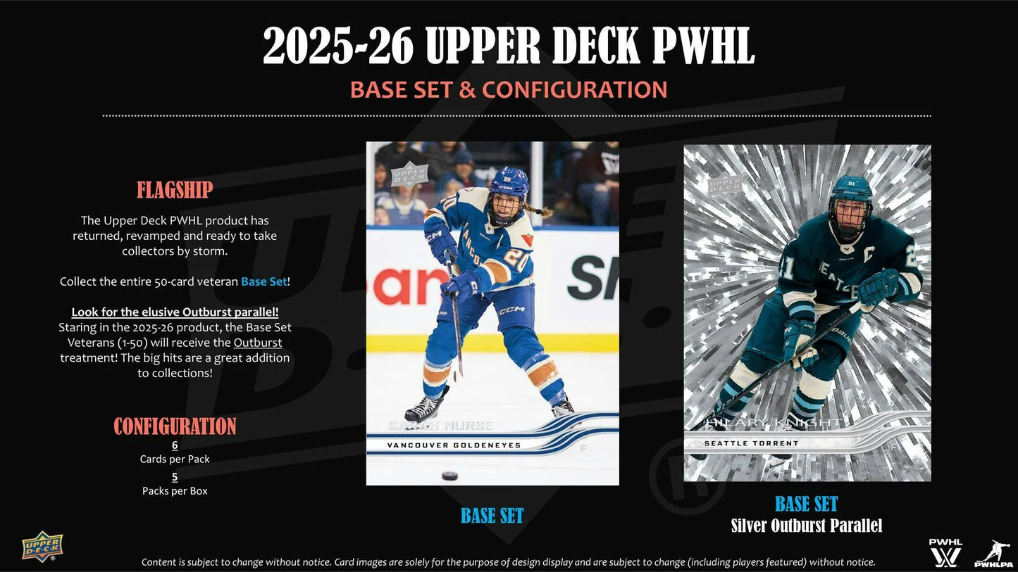 2025-26 Upper Deck UD PWHL Women's Hockey Blaster Box