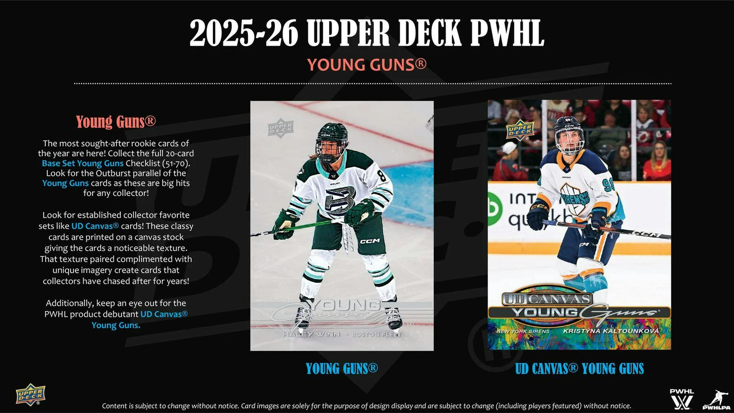2025-26 Upper Deck UD PWHL Women's Hockey Blaster Box