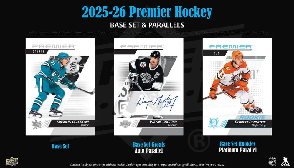 2025-26 UD Premier Hockey Hobby Box *Contact for Pricing & Availablity