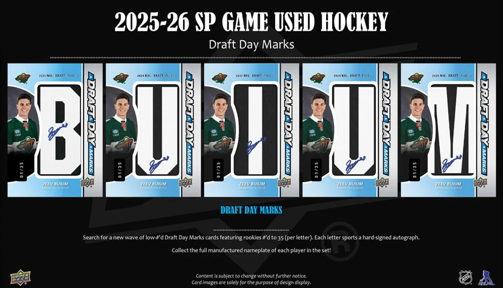 2025-26 Upper Deck UD SP Game Used SPGU Hockey Hobby Box
