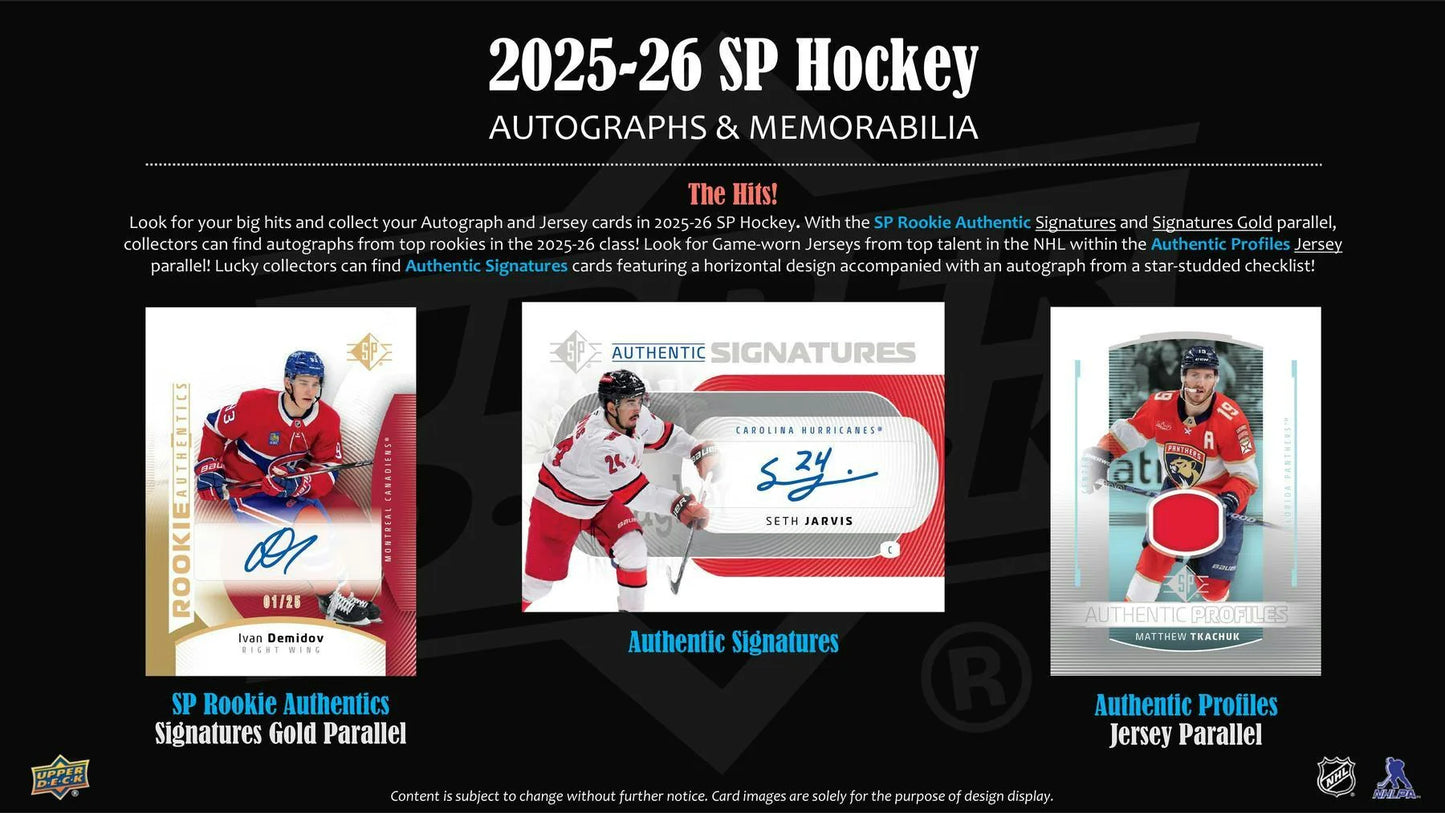 2025-26 SP Retail Hockey Blaster Box