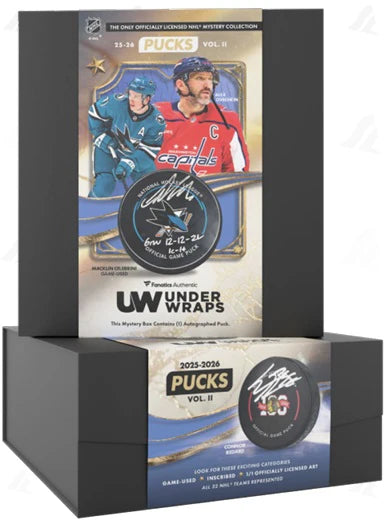 2025-26 Fanatics Under Wraps Autographed Hockey Puck Vol. 2