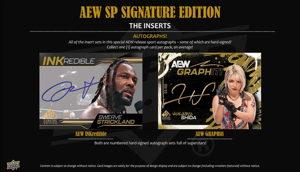 2025 Upper Deck AEW All Elite Wrestling SP Signature Edition Hobby Box