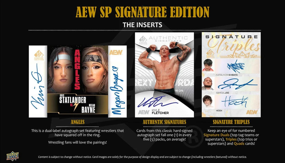 2025 Upper Deck AEW All Elite Wrestling SP Signature Edition Hobby Box