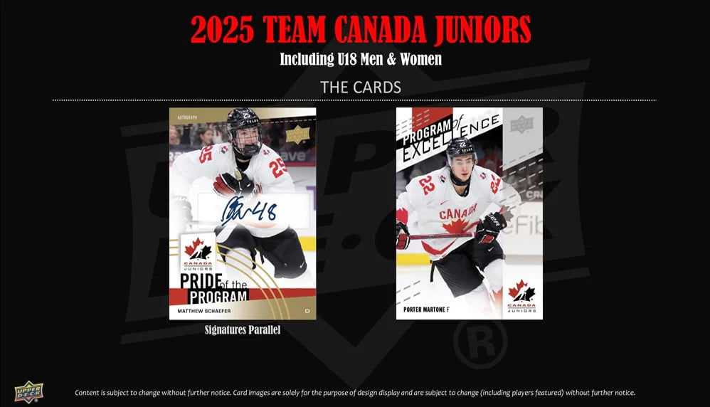 2025 Upper Deck Team Canada Juniors Blaster Box