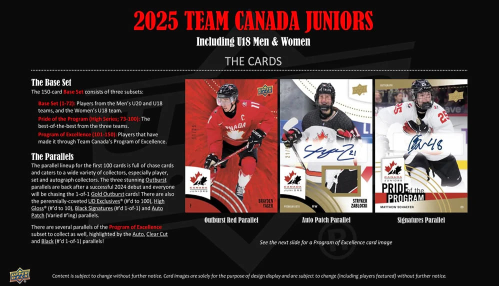2025 Upper Deck Team Canada Juniors Hobby Box