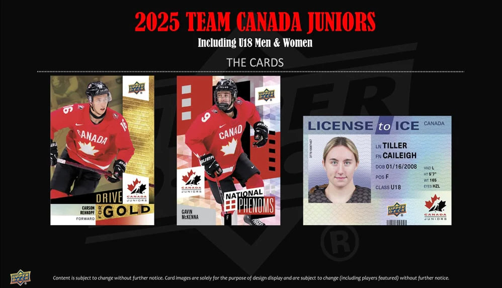2025 Upper Deck Team Canada Juniors Hobby Box