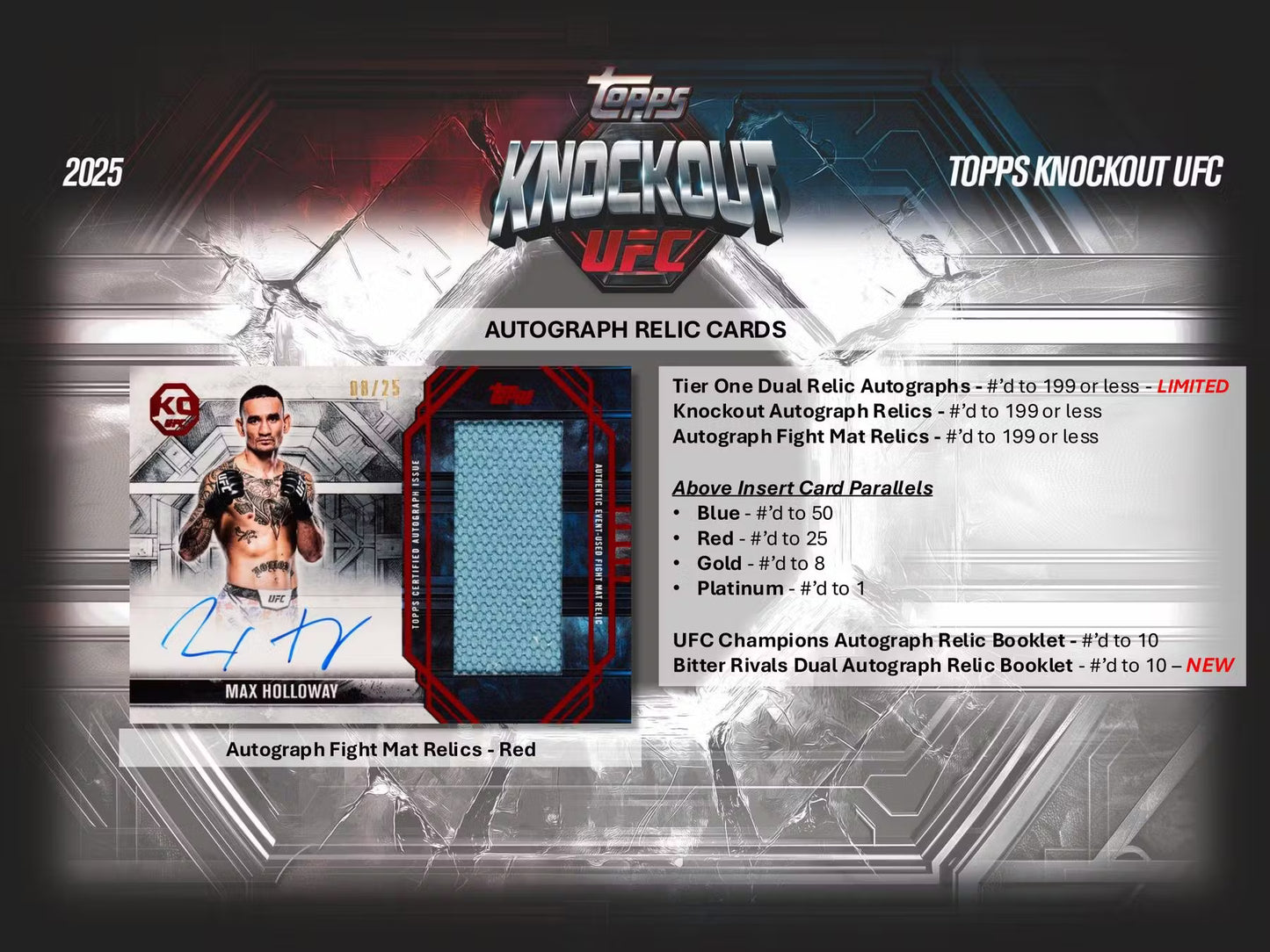 2025 Topps KNOCKOUT UFC Hobby Box