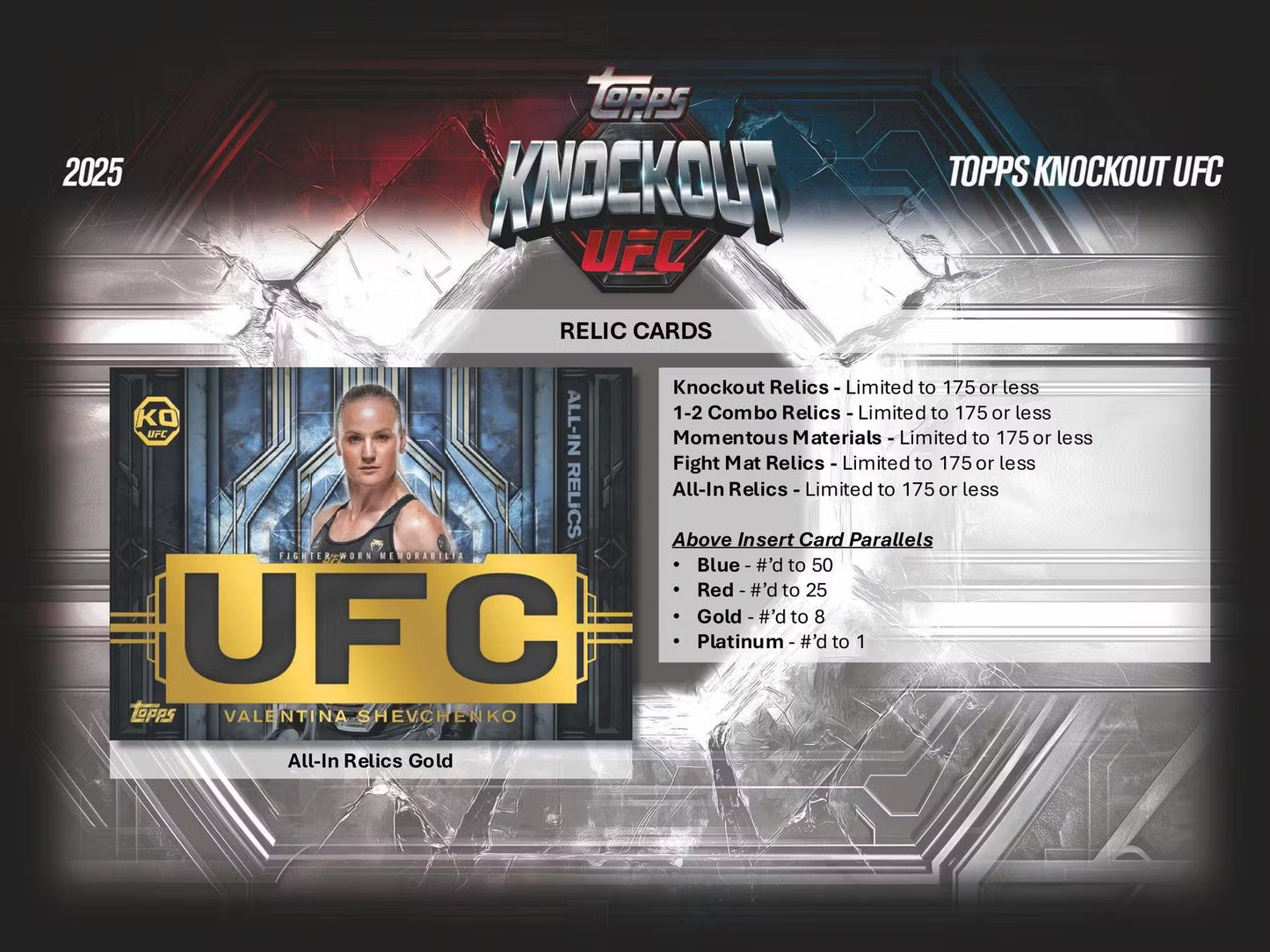 2025 Topps KNOCKOUT UFC Hobby Box