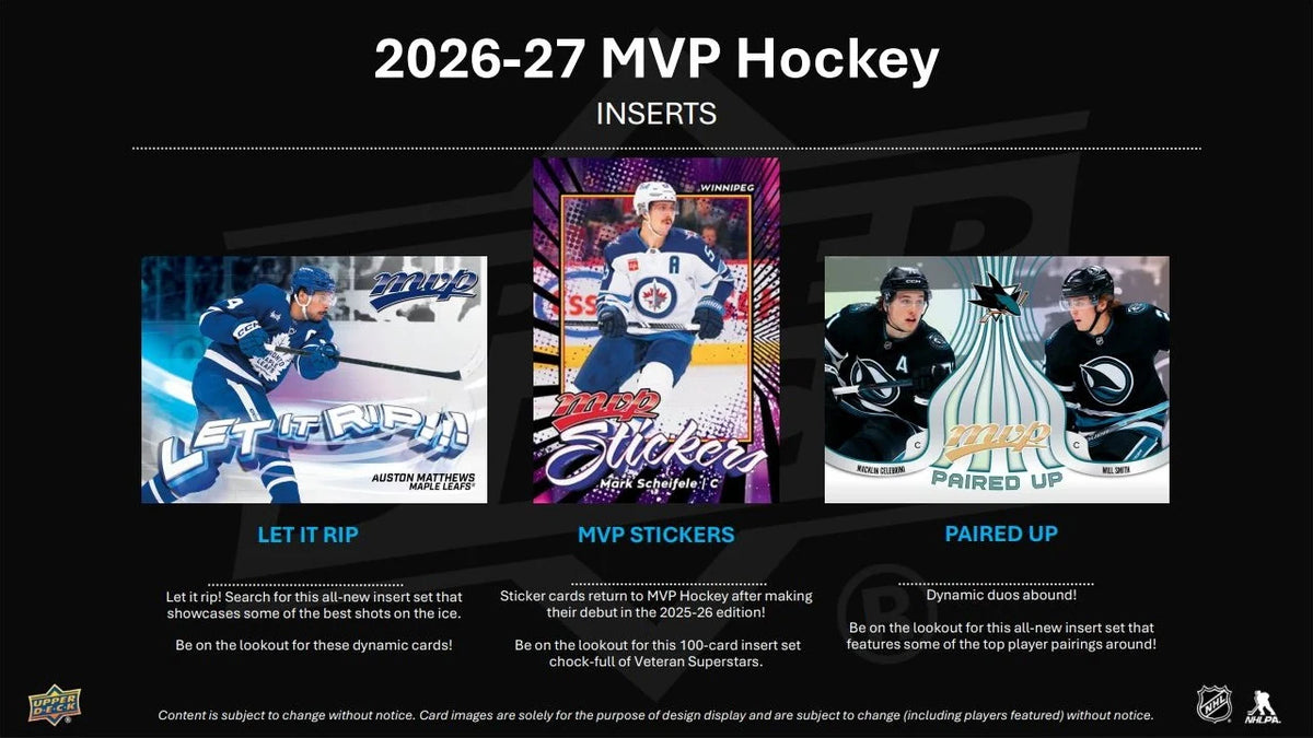 2026-27 Upper Deck MVP Hockey Blaster Box