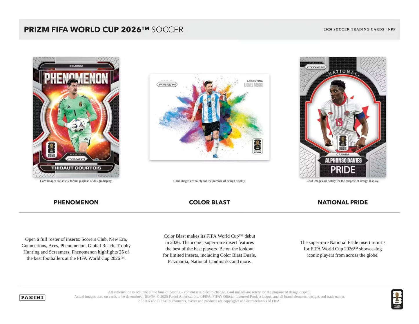 2026 Panini Prizm FIFA World Cup Soccer Mega Box