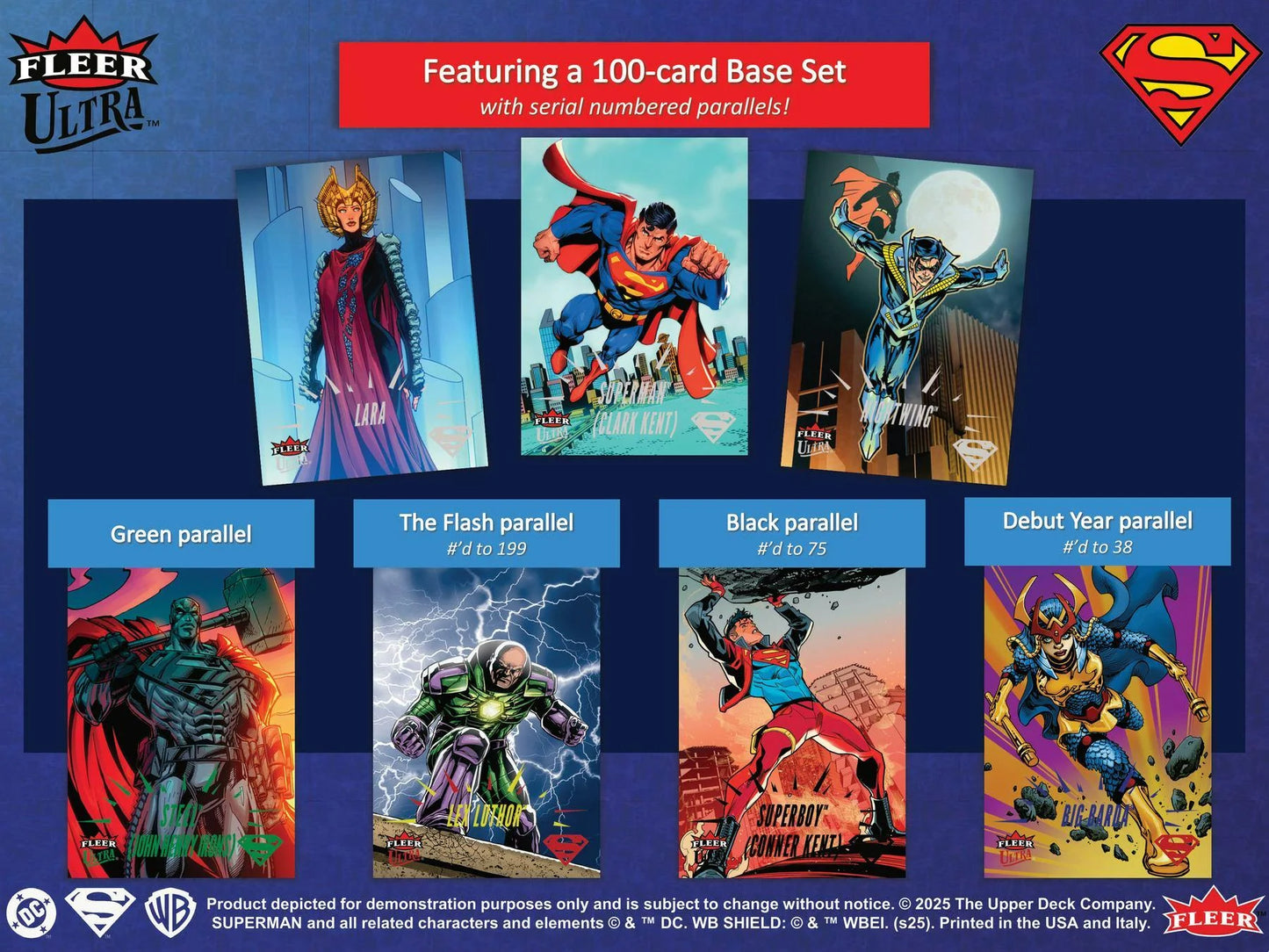 2025 Fleer Ultra SUPERMAN Hobby Box (Case of 6 Boxes)