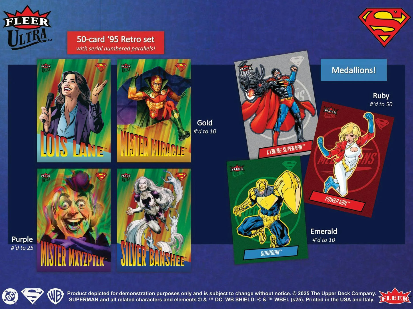 2025 Fleer Ultra SUPERMAN Hobby Box (Case of 6 Boxes)