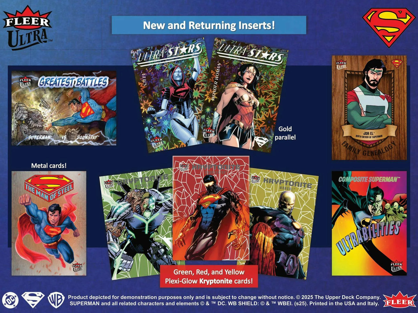 2025 Fleer Ultra SUPERMAN Hobby Box (Case of 6 Boxes)