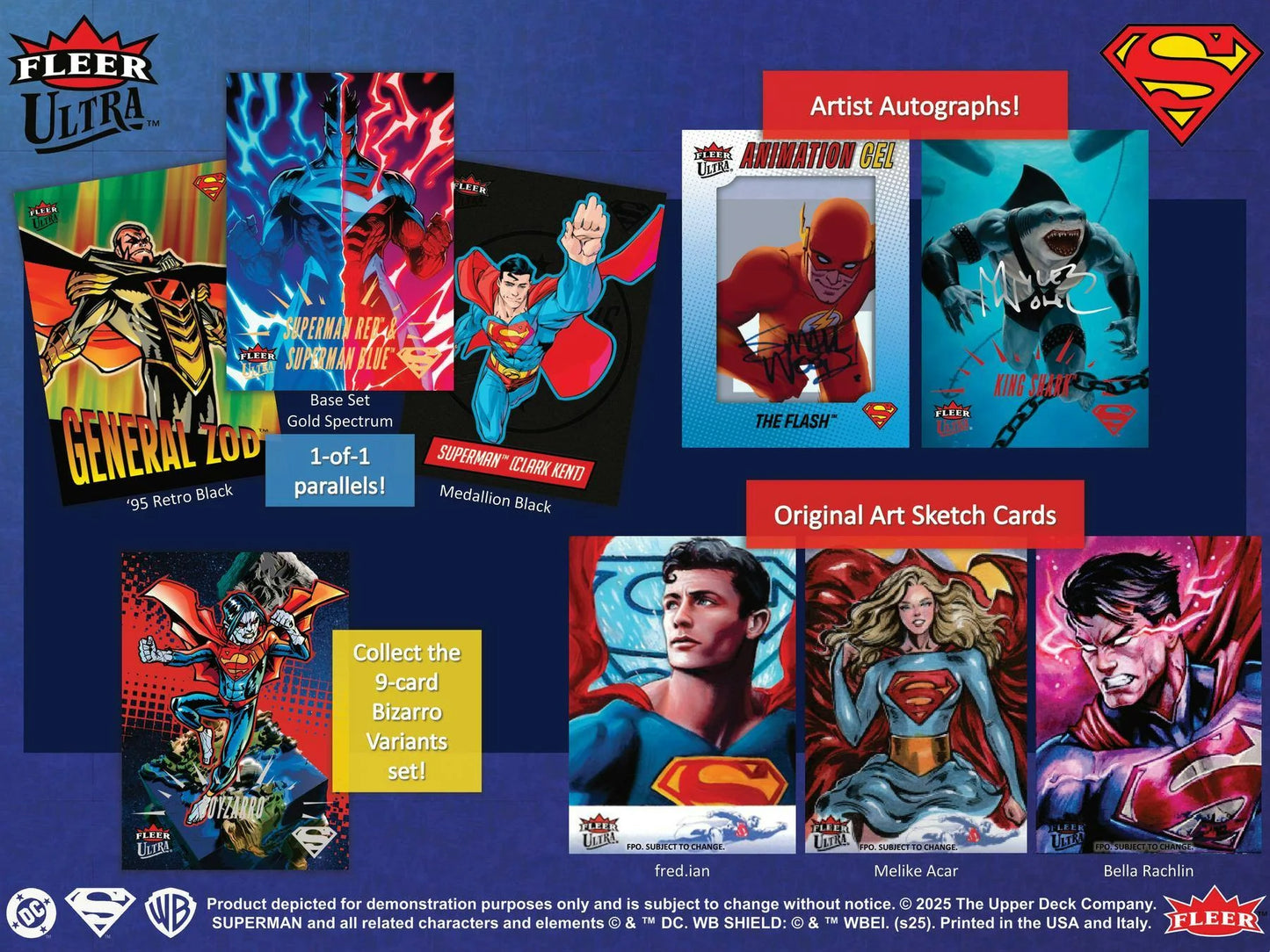 2025 Fleer Ultra SUPERMAN Hobby Box (Case of 6 Boxes)