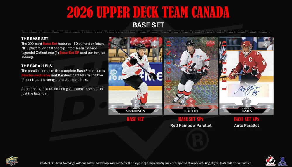 2026 Upper Deck Team Canada Blaster Box