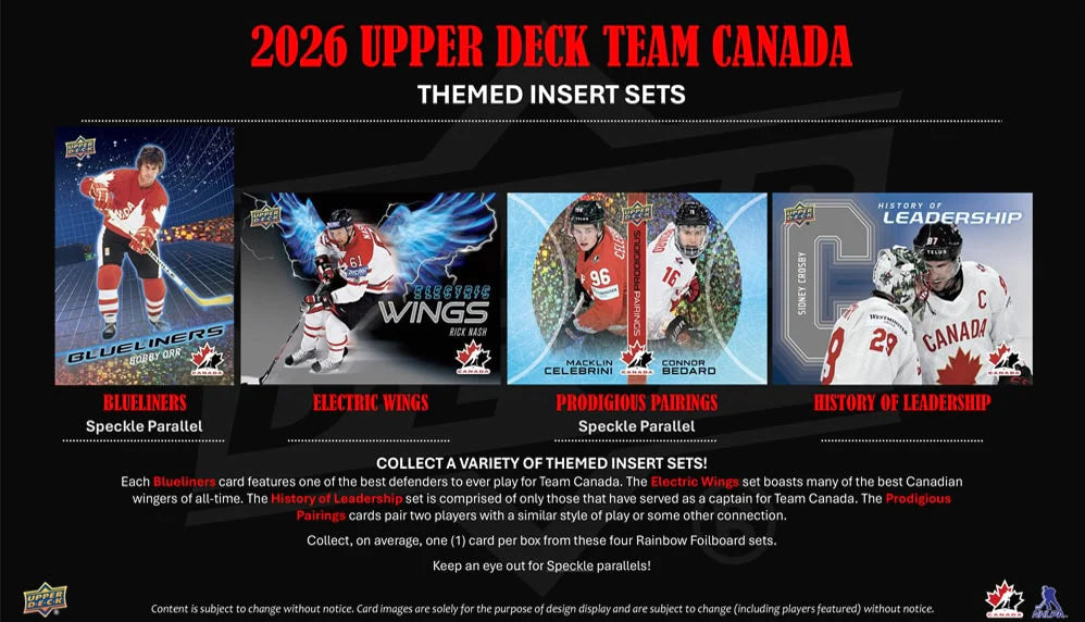 2026 Upper Deck Team Canada Blaster Box