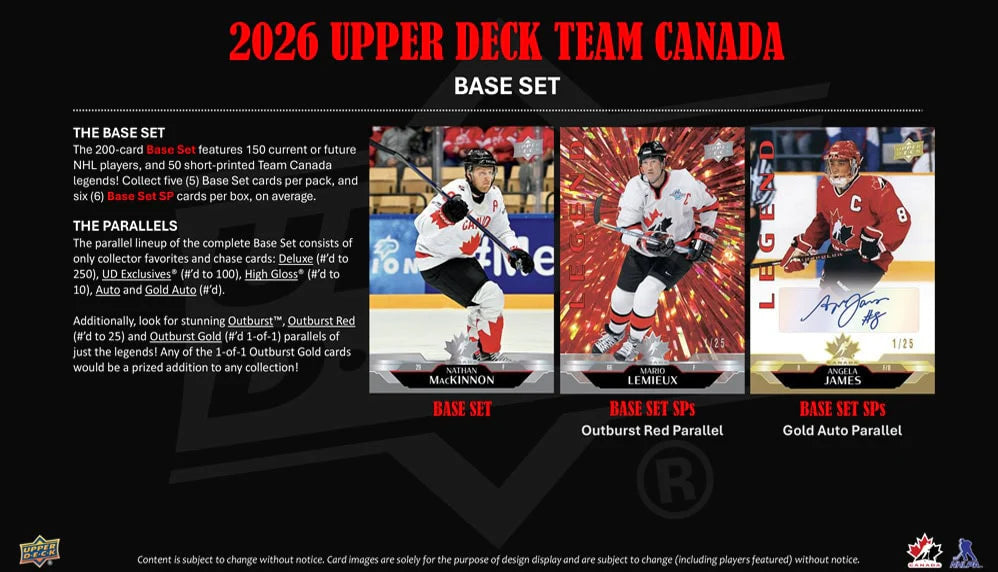 2026 Upper Deck Team Canada Hobby Box