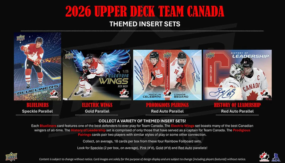 2026 Upper Deck Team Canada Hobby Box
