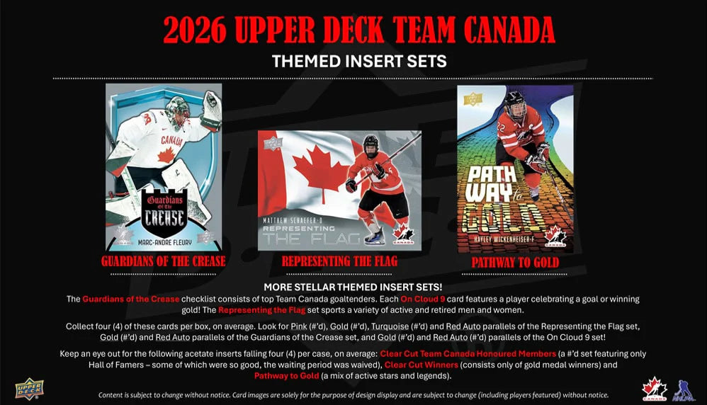 2026 Upper Deck Team Canada Hobby Box