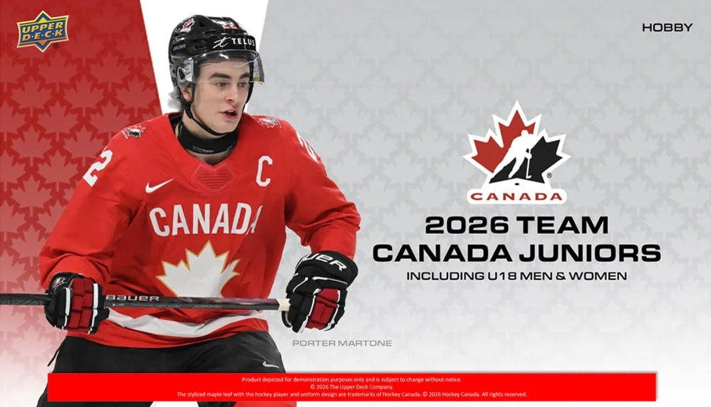 Pre Order * 2026 Upper Deck Team Canada Juniors Hobby Box - CONTACT FOR PRICING