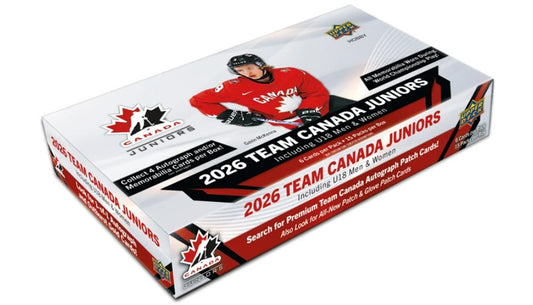 Pre Order * 2026 Upper Deck Team Canada Juniors Hobby Box - CONTACT FOR PRICING
