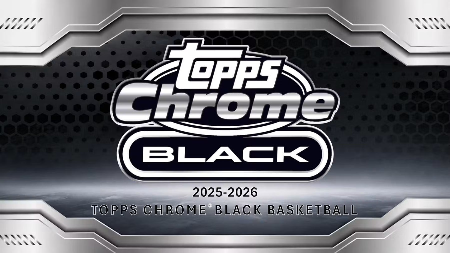 2025-26 NBA Topps Chrome Black Basketball Hobby Box