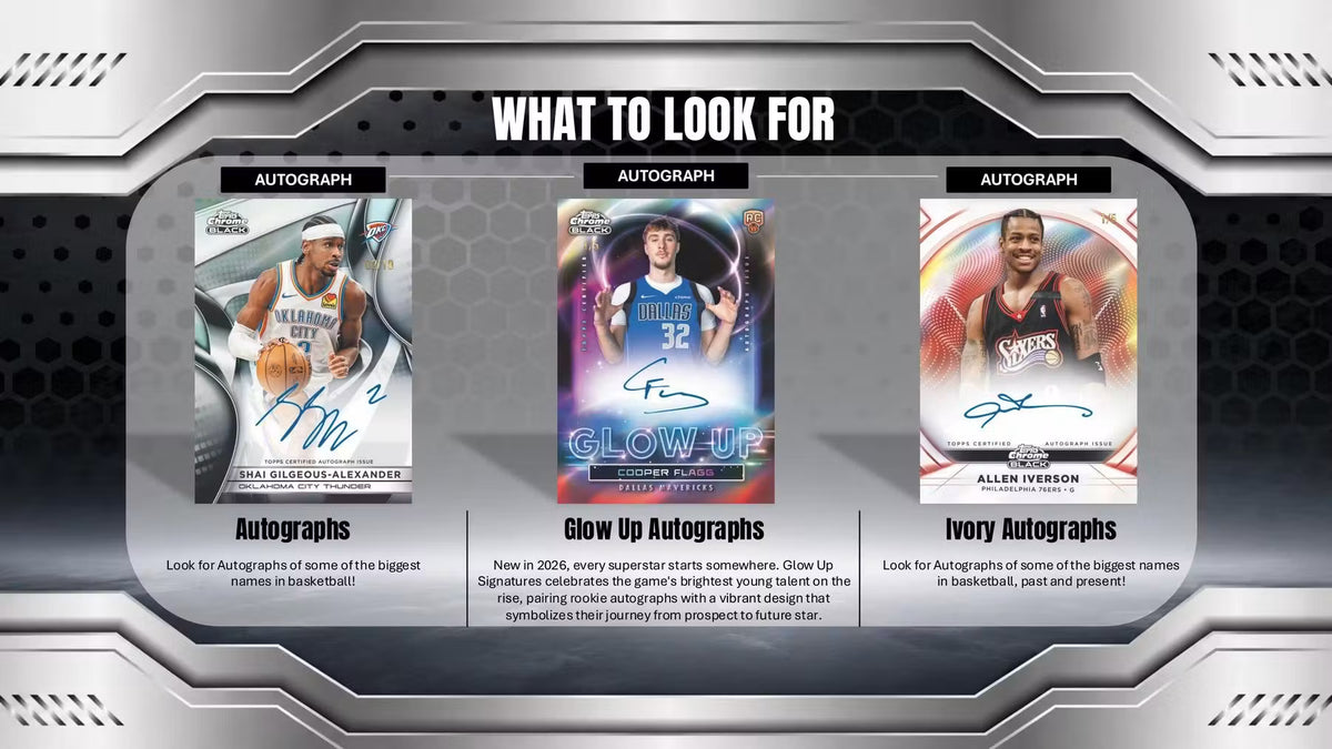 2025-26 NBA Topps Chrome Black Basketball Hobby Box
